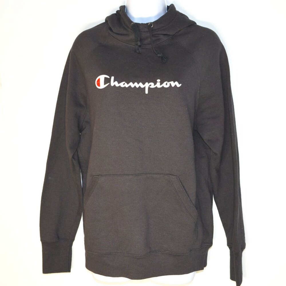 CHAMPION Hoodie Black Large
